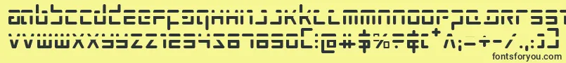 ProkofievPhaser Font – Black Fonts on Yellow Background