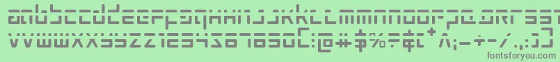 ProkofievPhaser Font – Gray Fonts on Green Background