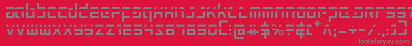 ProkofievPhaser Font – Gray Fonts on Red Background