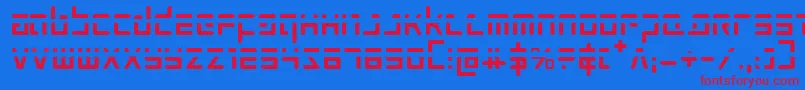 ProkofievPhaser Font – Red Fonts on Blue Background