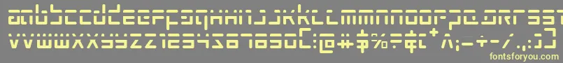 ProkofievPhaser-fontti – keltaiset fontit harmaalla taustalla