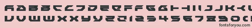 フォントRoyalsamuraititle – ピンクの背景に黒い文字