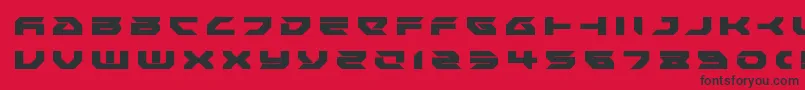 Royalsamuraititle-fontti – mustat fontit punaisella taustalla
