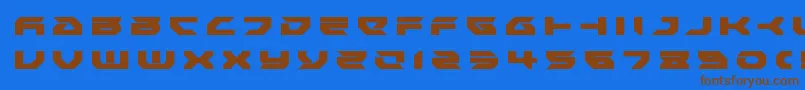 Royalsamuraititle Font – Brown Fonts on Blue Background