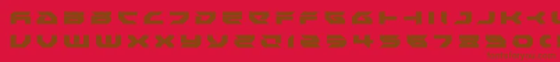Police Royalsamuraititle – polices brunes sur fond rouge