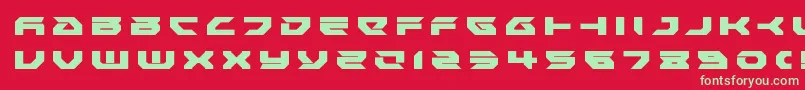 Royalsamuraititle Font – Green Fonts on Red Background