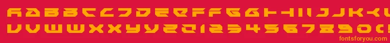 Royalsamuraititle Font – Orange Fonts on Red Background