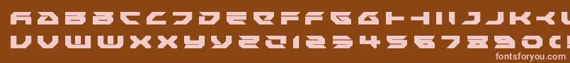 Шрифт Royalsamuraititle – розовые шрифты на коричневом фоне