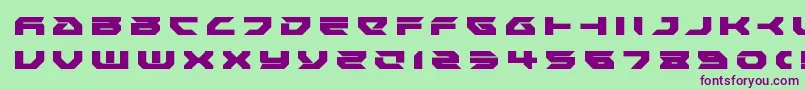 Royalsamuraititle Font – Purple Fonts on Green Background