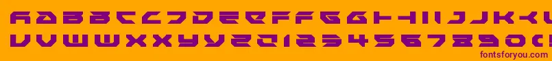 fuente Royalsamuraititle – Fuentes Moradas Sobre Fondo Naranja