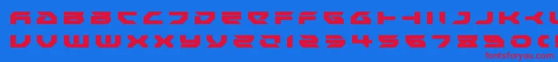 Royalsamuraititle Font – Red Fonts on Blue Background