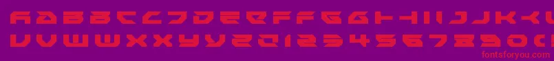 フォントRoyalsamuraititle – 紫の背景に赤い文字