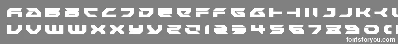 フォントRoyalsamuraititle – 灰色の背景に白い文字