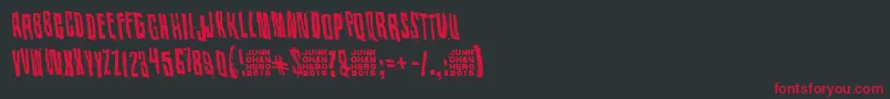 KissMeMyDarlingKissMe Font – Red Fonts on Black Background