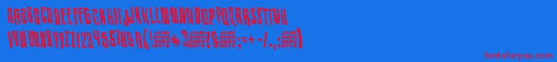 KissMeMyDarlingKissMe Font – Red Fonts on Blue Background