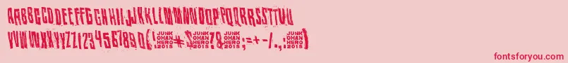 KissMeMyDarlingKissMe Font – Red Fonts on Pink Background