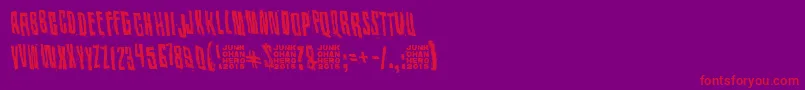 KissMeMyDarlingKissMe Font – Red Fonts on Purple Background