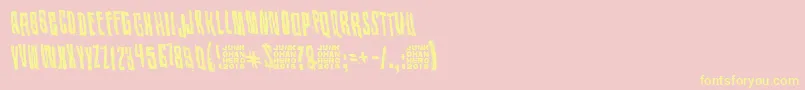 KissMeMyDarlingKissMe Font – Yellow Fonts on Pink Background