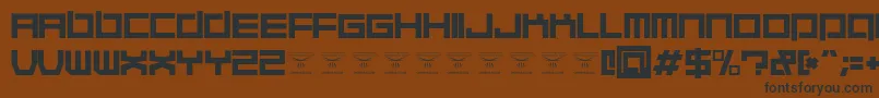 QuaaludehulkRegular Font – Black Fonts on Brown Background