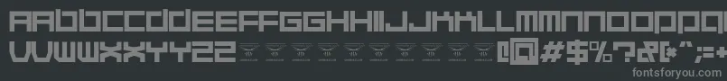 QuaaludehulkRegular Font – Gray Fonts on Black Background