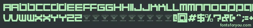 QuaaludehulkRegular Font – Green Fonts on Black Background