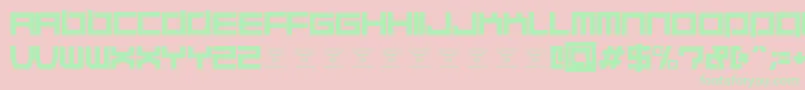 QuaaludehulkRegular Font – Green Fonts on Pink Background