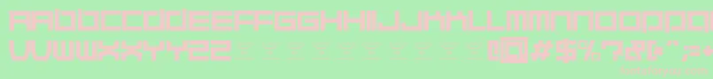 QuaaludehulkRegular Font – Pink Fonts on Green Background