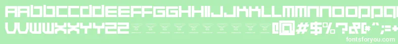 QuaaludehulkRegular Font – White Fonts on Green Background