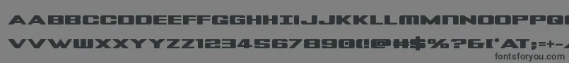 Tigersharkbold Font – Black Fonts on Gray Background