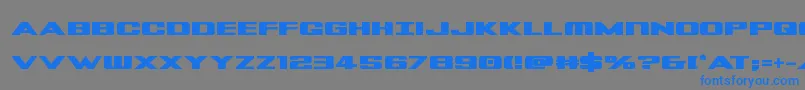 Tigersharkbold Font – Blue Fonts on Gray Background