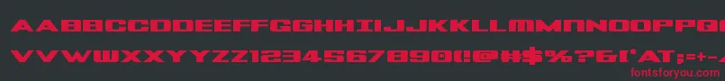 Tigersharkbold Font – Red Fonts on Black Background