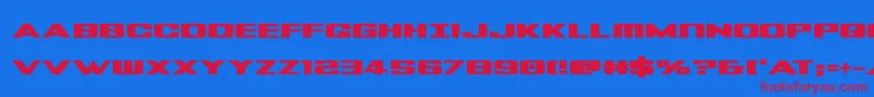 Tigersharkbold Font – Red Fonts on Blue Background