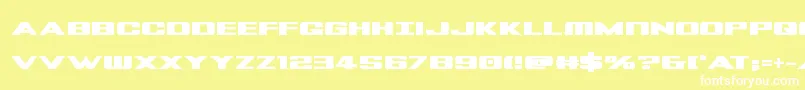 Tigersharkbold Font – White Fonts on Yellow Background