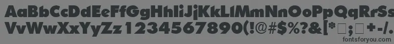 CandellaDisplaySsi Font – Black Fonts on Gray Background