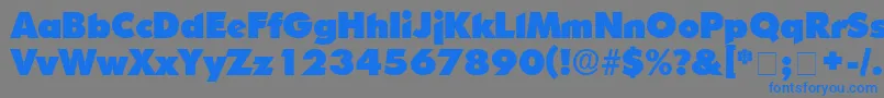 CandellaDisplaySsi Font – Blue Fonts on Gray Background
