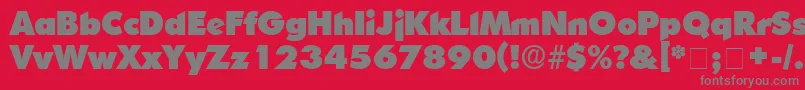 フォントCandellaDisplaySsi – 赤い背景に灰色の文字