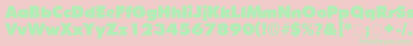 CandellaDisplaySsi Font – Green Fonts on Pink Background