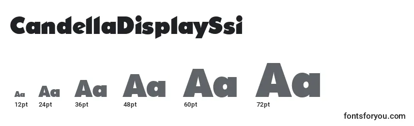 CandellaDisplaySsi Font Sizes