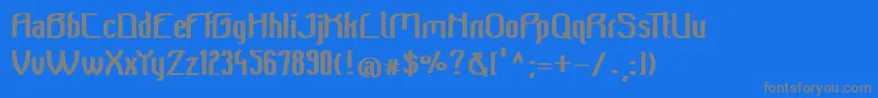 Шрифт Beeridgevintagebold – серые шрифты на синем фоне