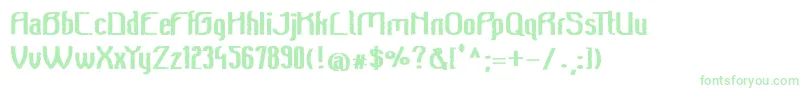 Шрифт Beeridgevintagebold – зелёные шрифты