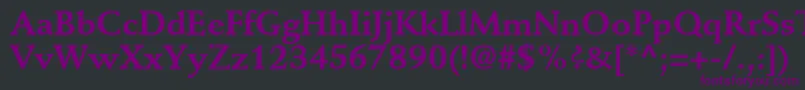 DeutchSsiBold Font – Purple Fonts on Black Background