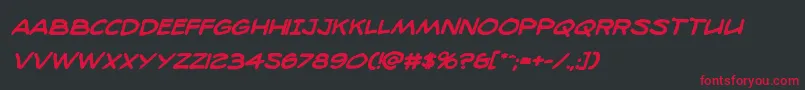 98bottlesboldital Font – Red Fonts on Black Background