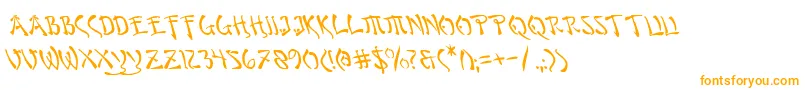 Weitere Informationen zur Bushidol-Schriftart Bushidol-Schriftart – Orangefarbene Schriften