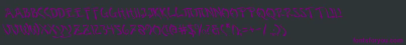 Bushidol Font – Purple Fonts on Black Background