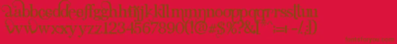 AngelicSerif Font – Brown Fonts on Red Background