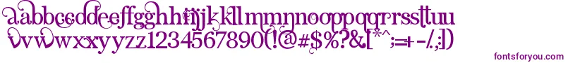 AngelicSerif-fontti – violetit fontit