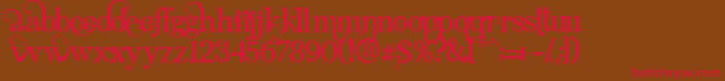 AngelicSerif Font – Red Fonts on Brown Background