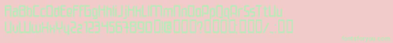 EleganteNormal Font – Green Fonts on Pink Background