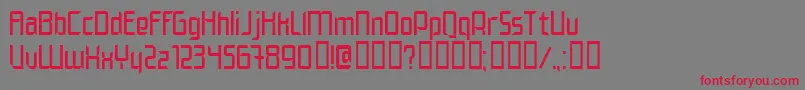EleganteNormal Font – Red Fonts on Gray Background