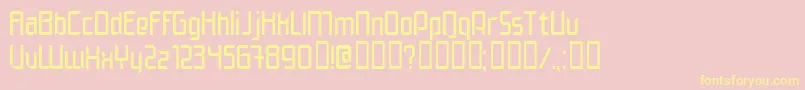 EleganteNormal Font – Yellow Fonts on Pink Background